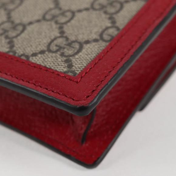 GUCCI GG Supreme Queen Margaret Wallet PVC Beige 476079 496334 Auth ac3848M - Picture 13 of 16